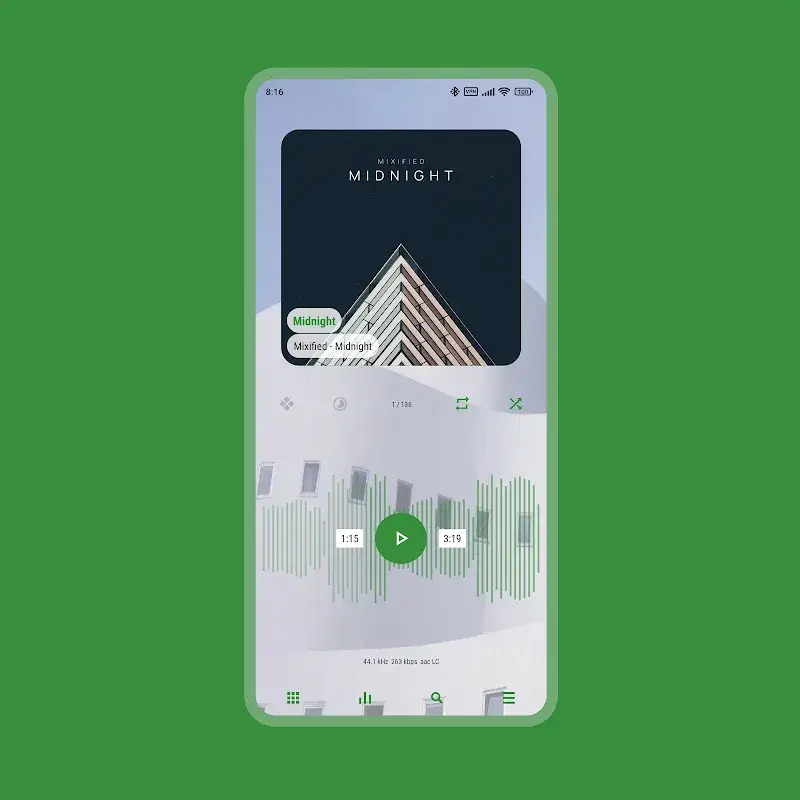 Скриншот 5 Luminous - Poweramp Skin