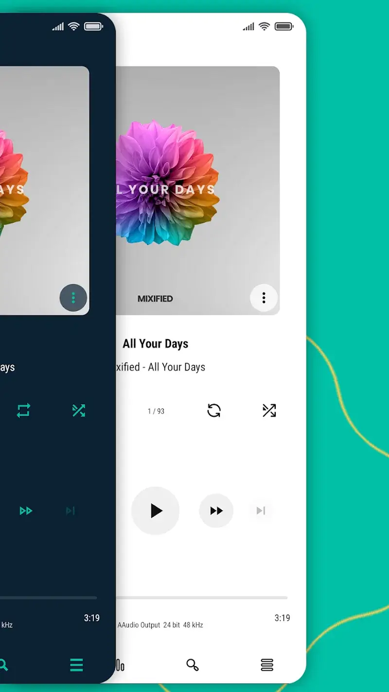 Capture d'écran 2 Aurora – Poweramp Skin APK