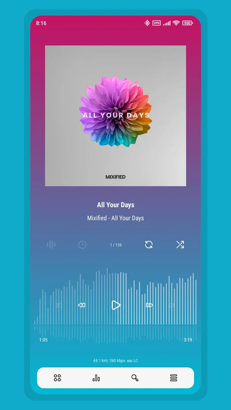 Capture d'écran 3 Aurora – Poweramp Skin APK