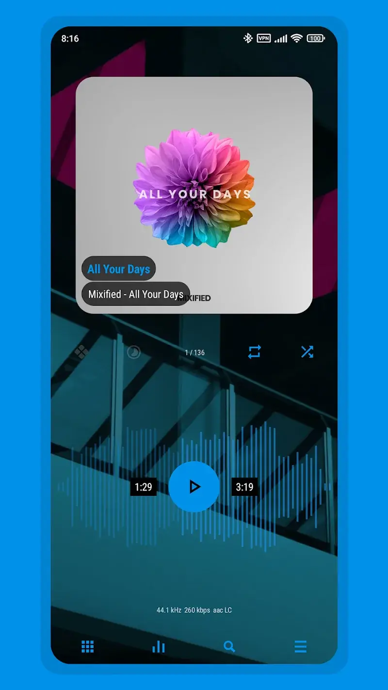 Capture d'écran 5 Aurora – Poweramp Skin APK