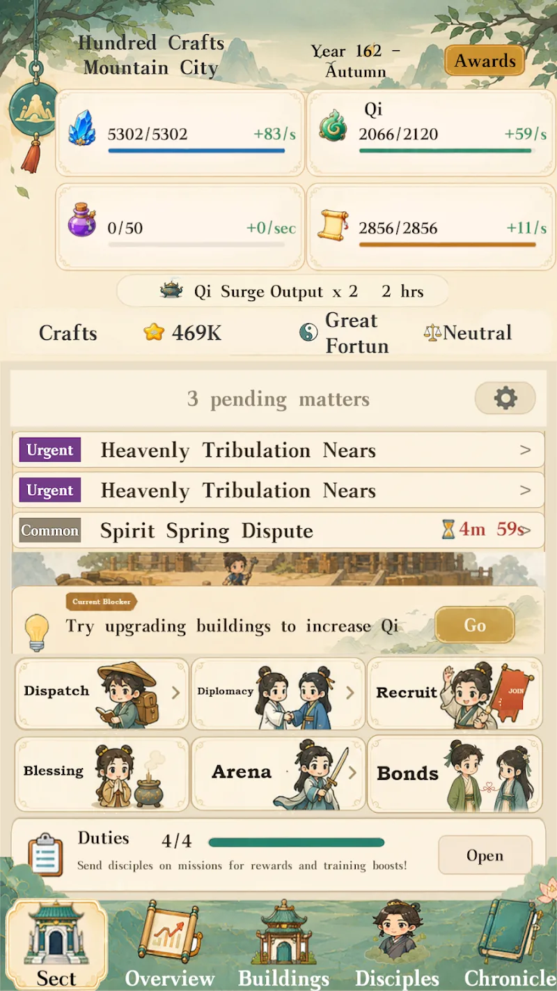 Cultivation Sect Simulator - Screenshot 1