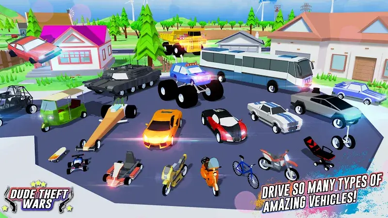 Dude Theft Wars MOD APK screenshot 3