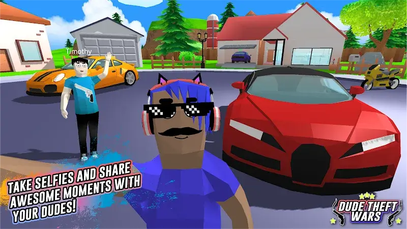 Dude Theft Wars MOD APK screenshot 4