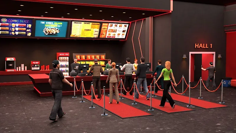Cinema Movie Theatre Simulator captura de pantalla 1