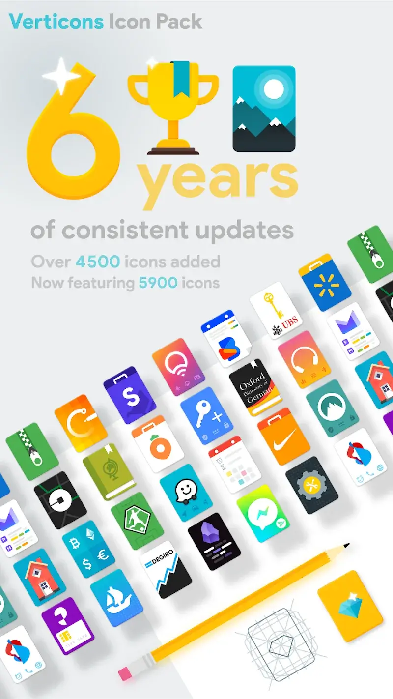 Anteprima 1 di Verticons Icon Pack
