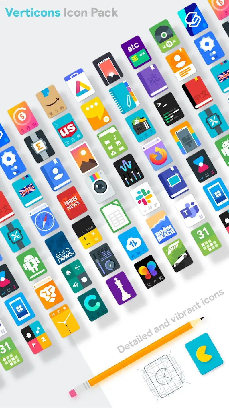 Anteprima 2 di Verticons Icon Pack