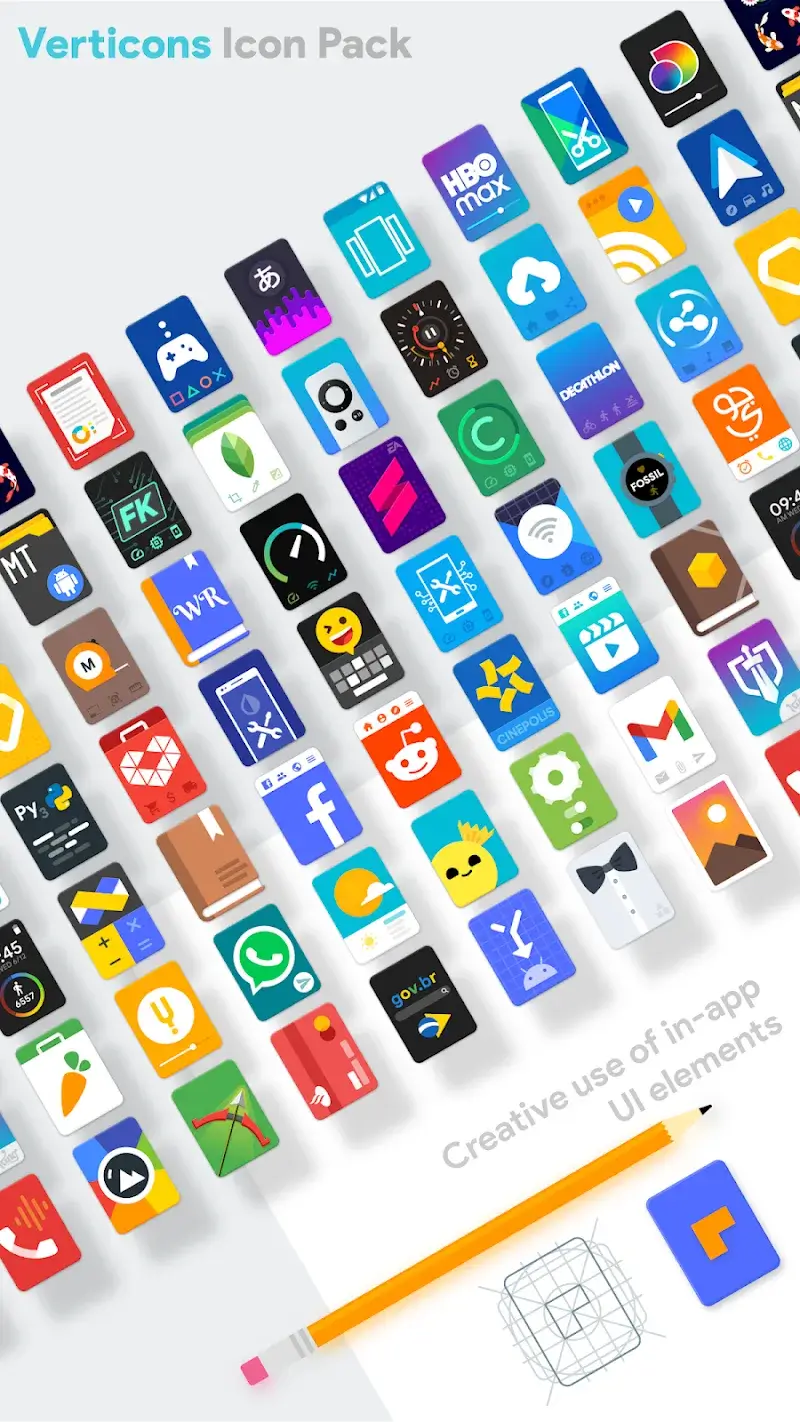 Anteprima 3 di Verticons Icon Pack