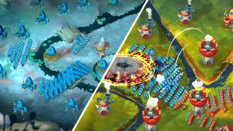 ภาพหน้าจอ Mushroom Wars 2 1