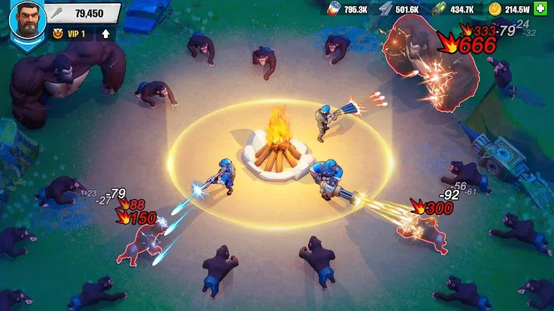 Captura de tela 5 de Ape TD: Central Defense