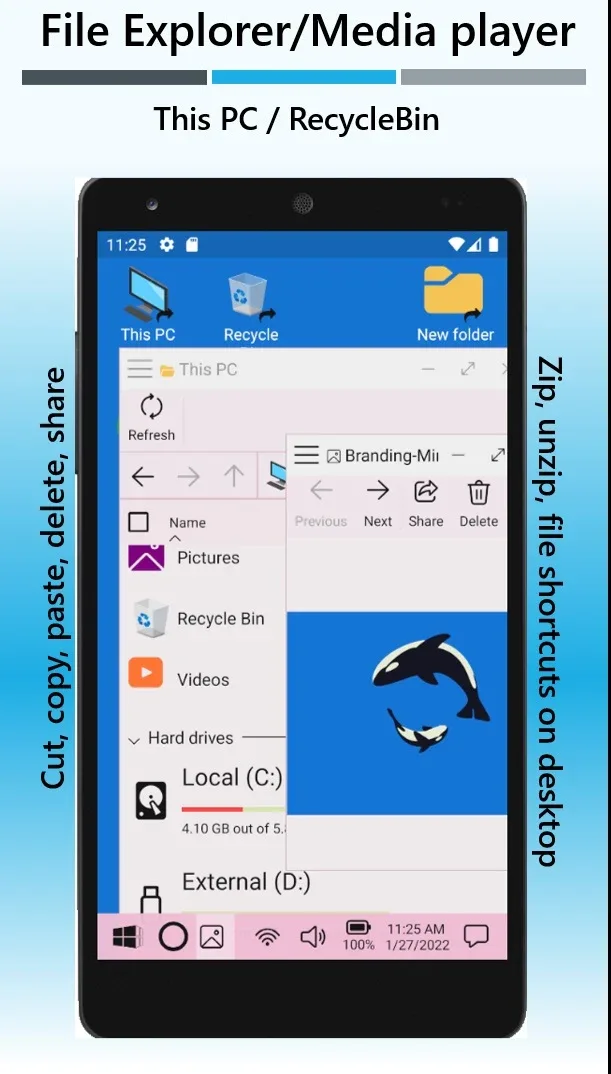 Captura de pantalla de Win-X Launcher 4