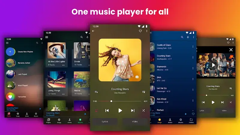 Audify Music Player Captura de Pantalla 1