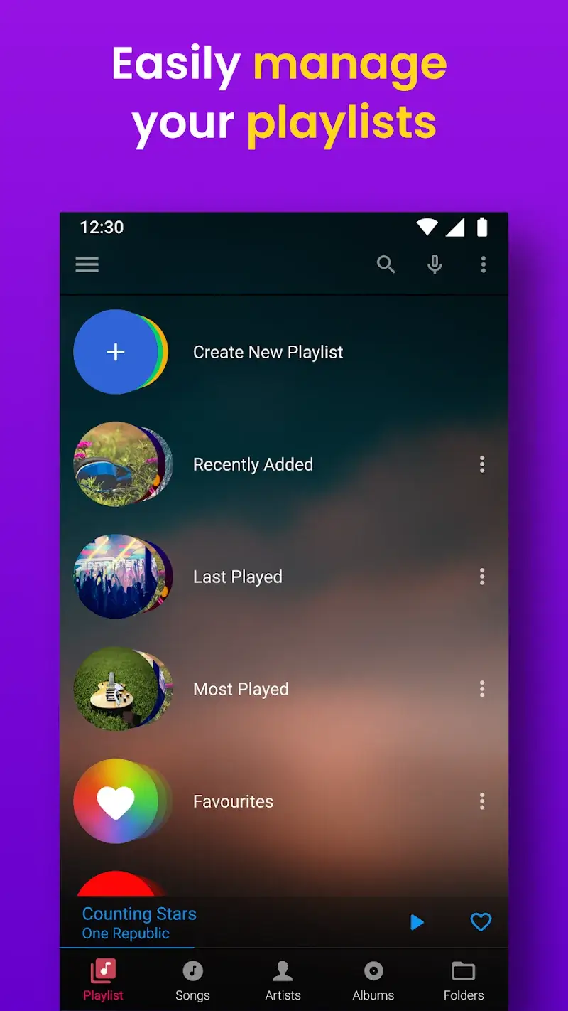Audify Music Player Captura de Pantalla 2