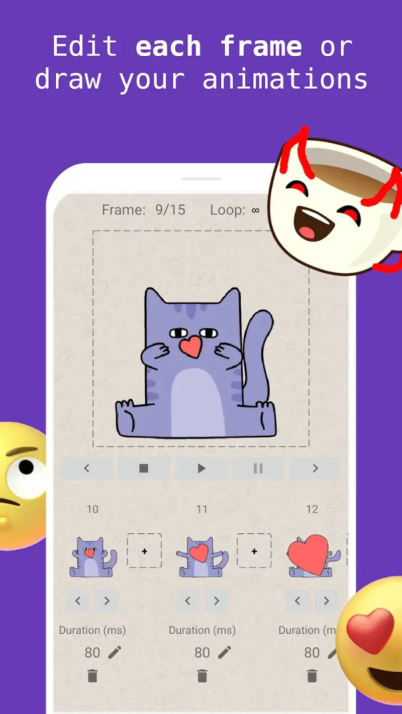 Capture d'écran Animated Sticker Maker 3