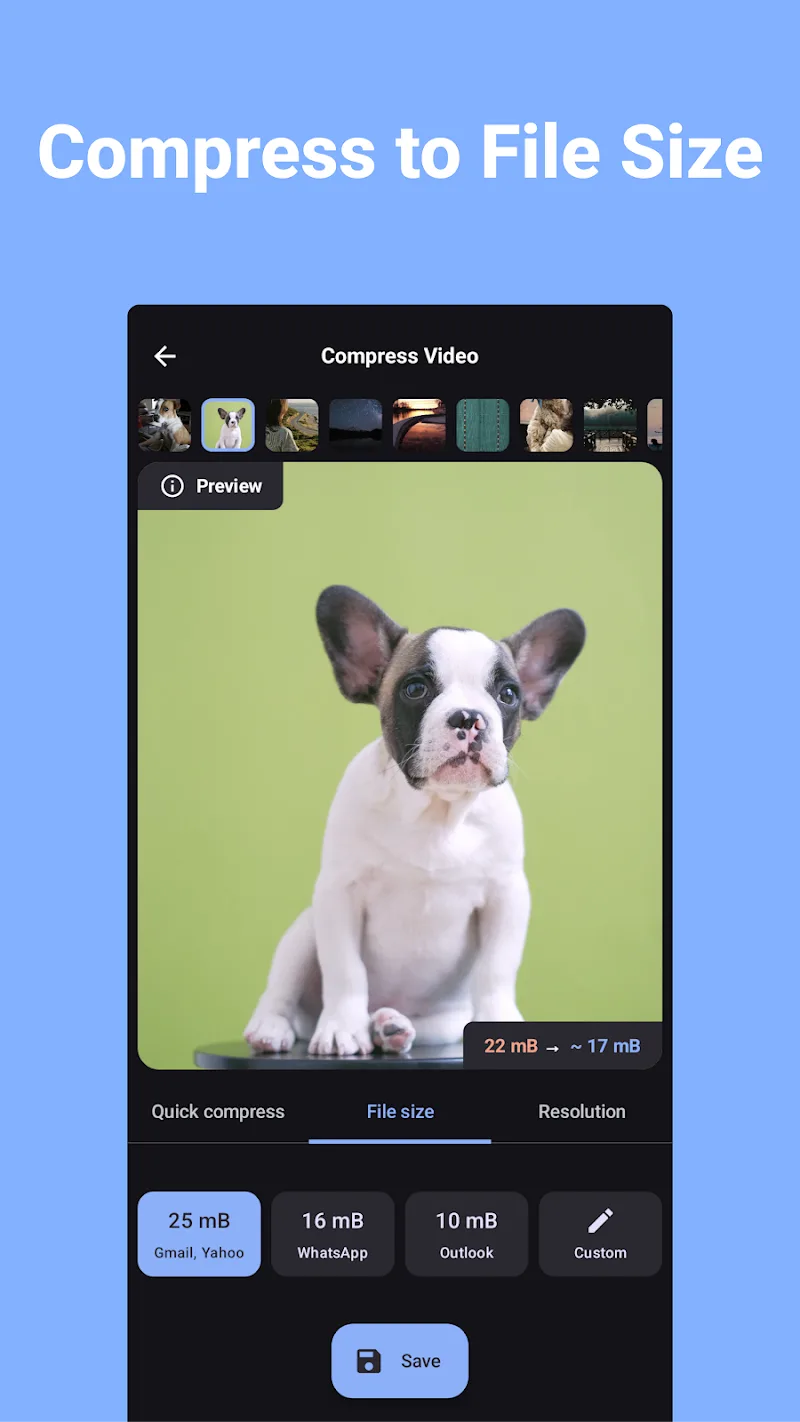 Video Compression App - Resizing Video изображение 2