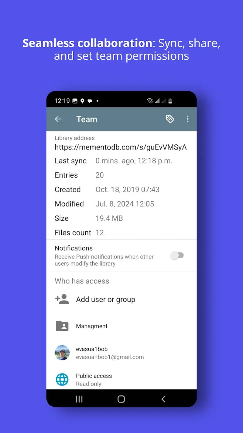 Memento Database Screenshot 6