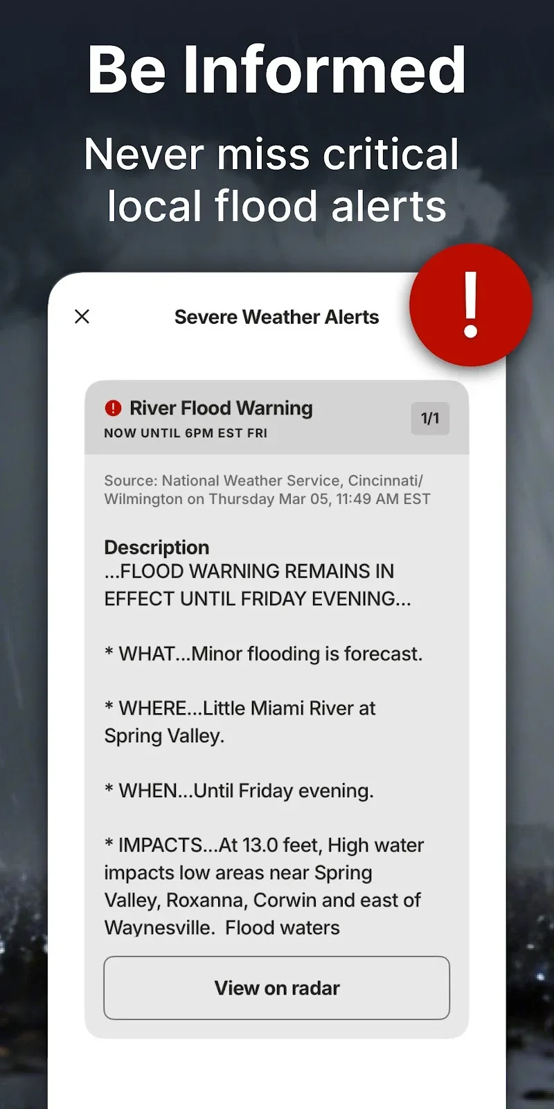 ภาพหน้าจอ The Weather Channel 3