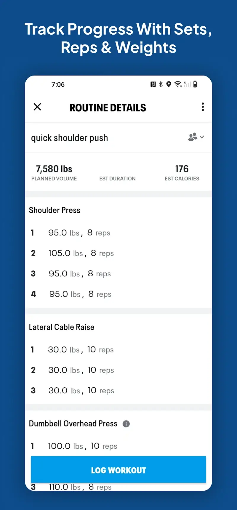 ภาพหน้าจอ Map My Fitness Workout Tracker 3
