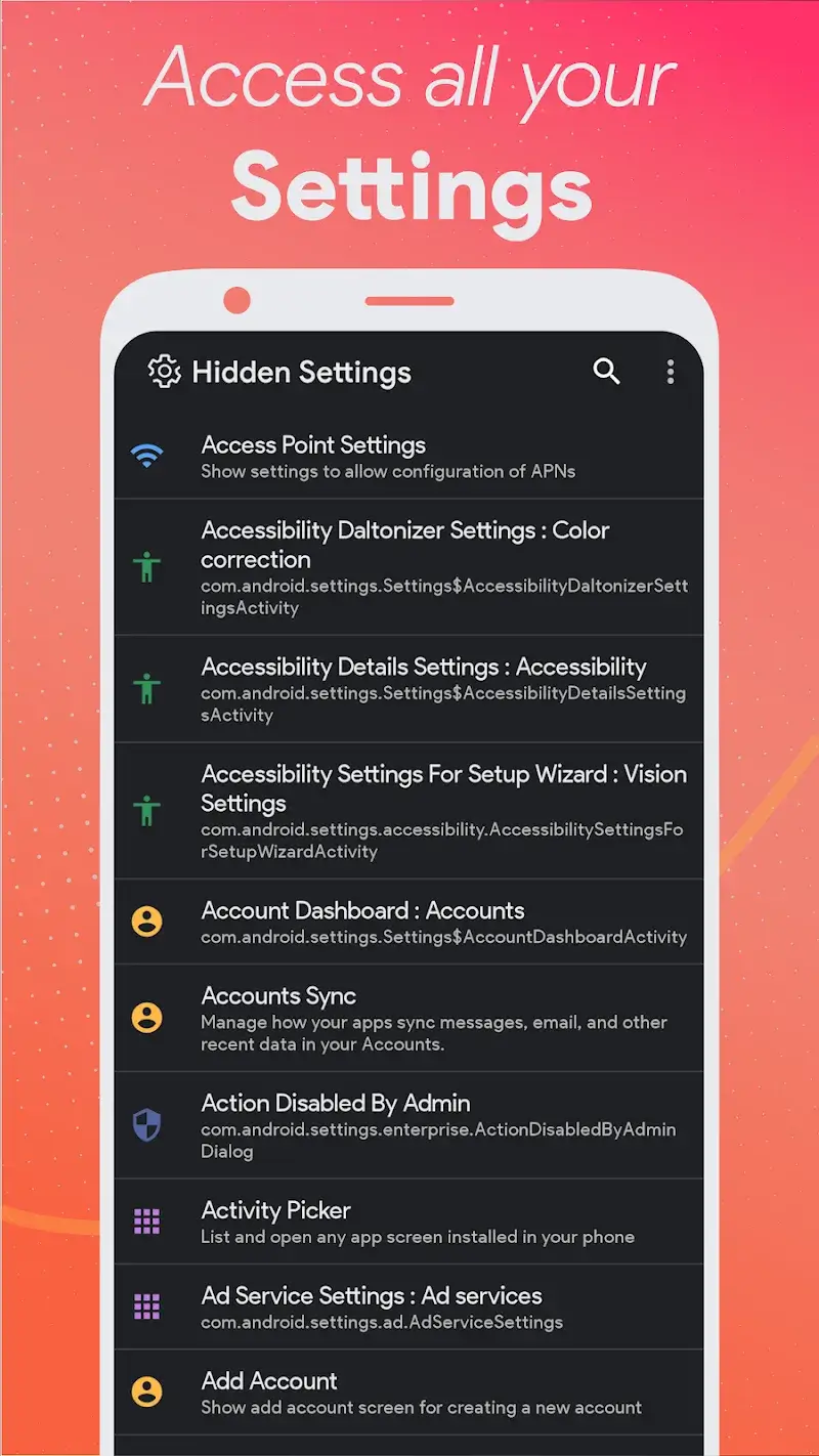 MIUI Hidden Settings Activity 스크린샷 3