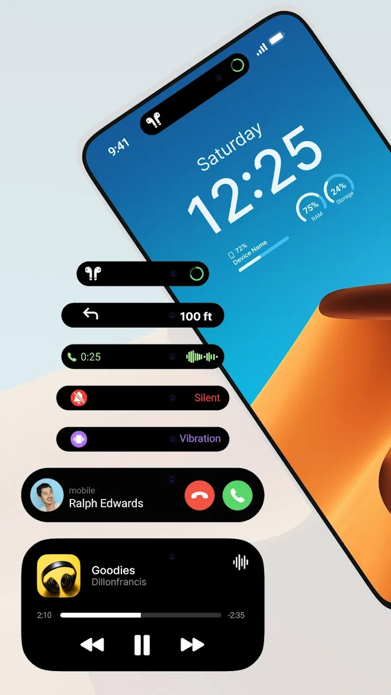 Dynamic Notification Bar Screenshot 1