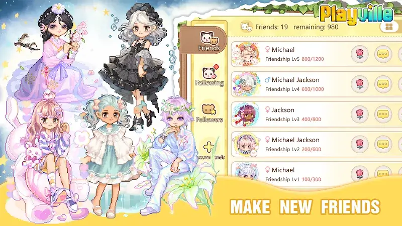 Captura de pantalla del juego PlayVille: Avatar Social Game 1