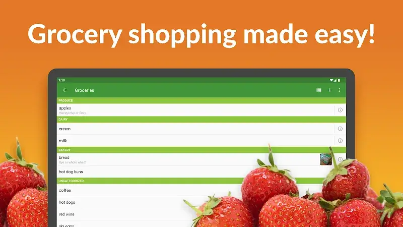 Tangkapan Layar Groceries Shopping List 5
