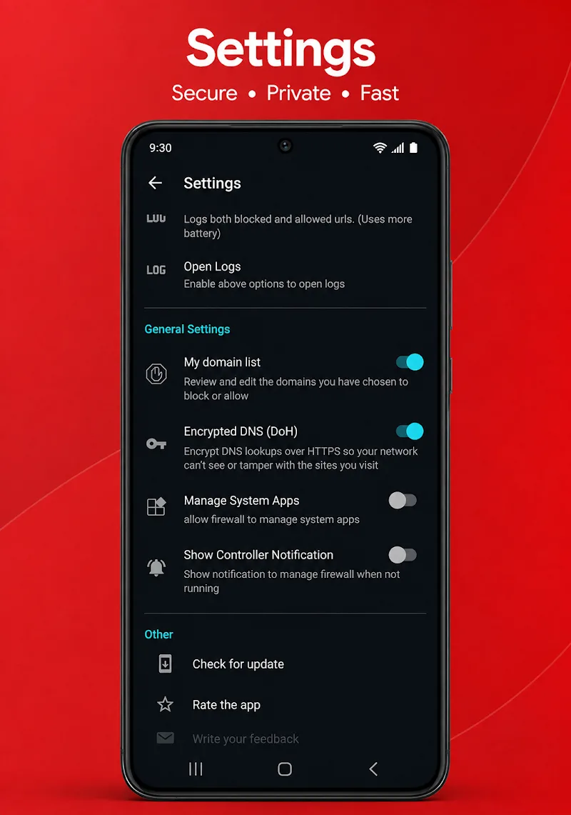 Preview aplikasi DNS Shield 4