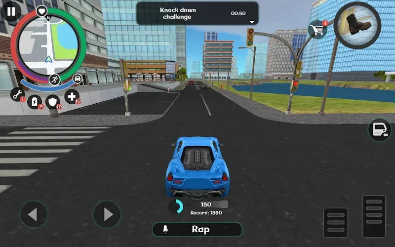 ภาพหน้าจอเกมเพลย์ Stickman Rope Hero 2 MOD APK 3