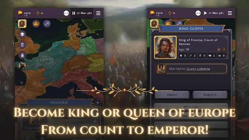 Capture d'écran 4 de Clovis Medieval Grand Strategy