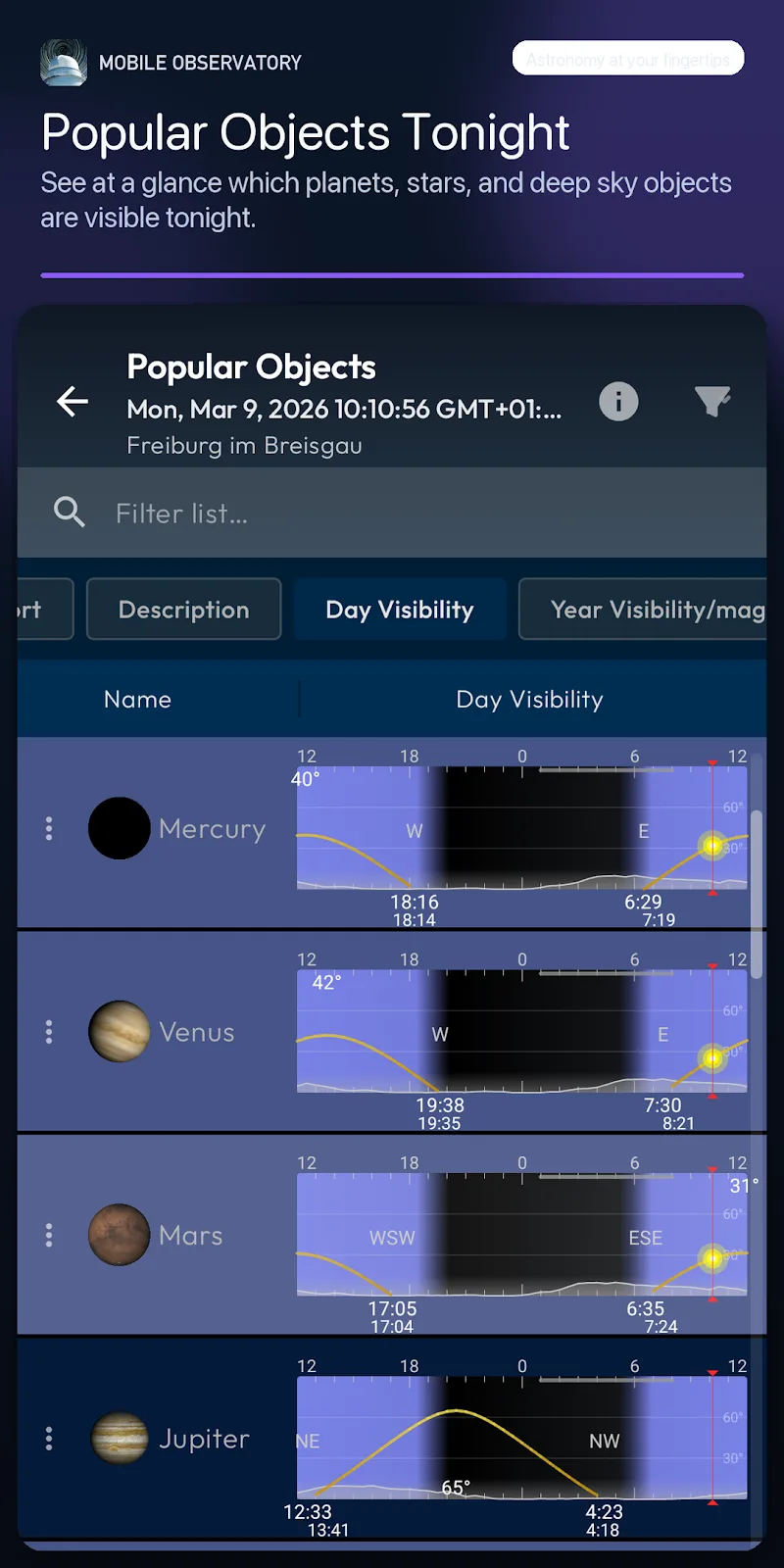 Mobile Observatory Pro 스크린샷 4
