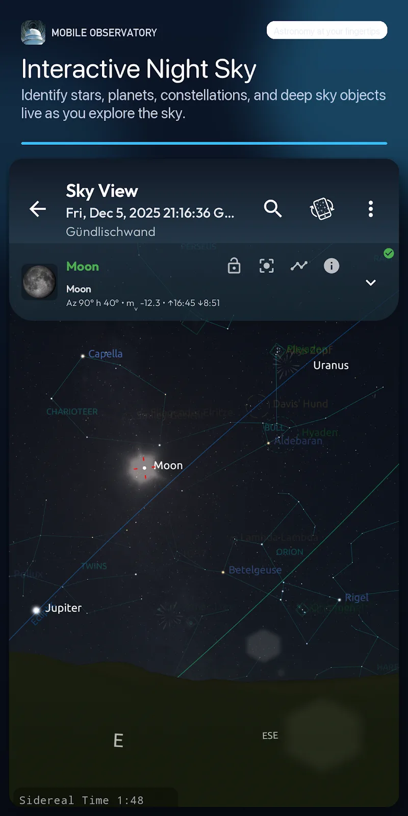 Mobile Observatory Pro 스크린샷 2