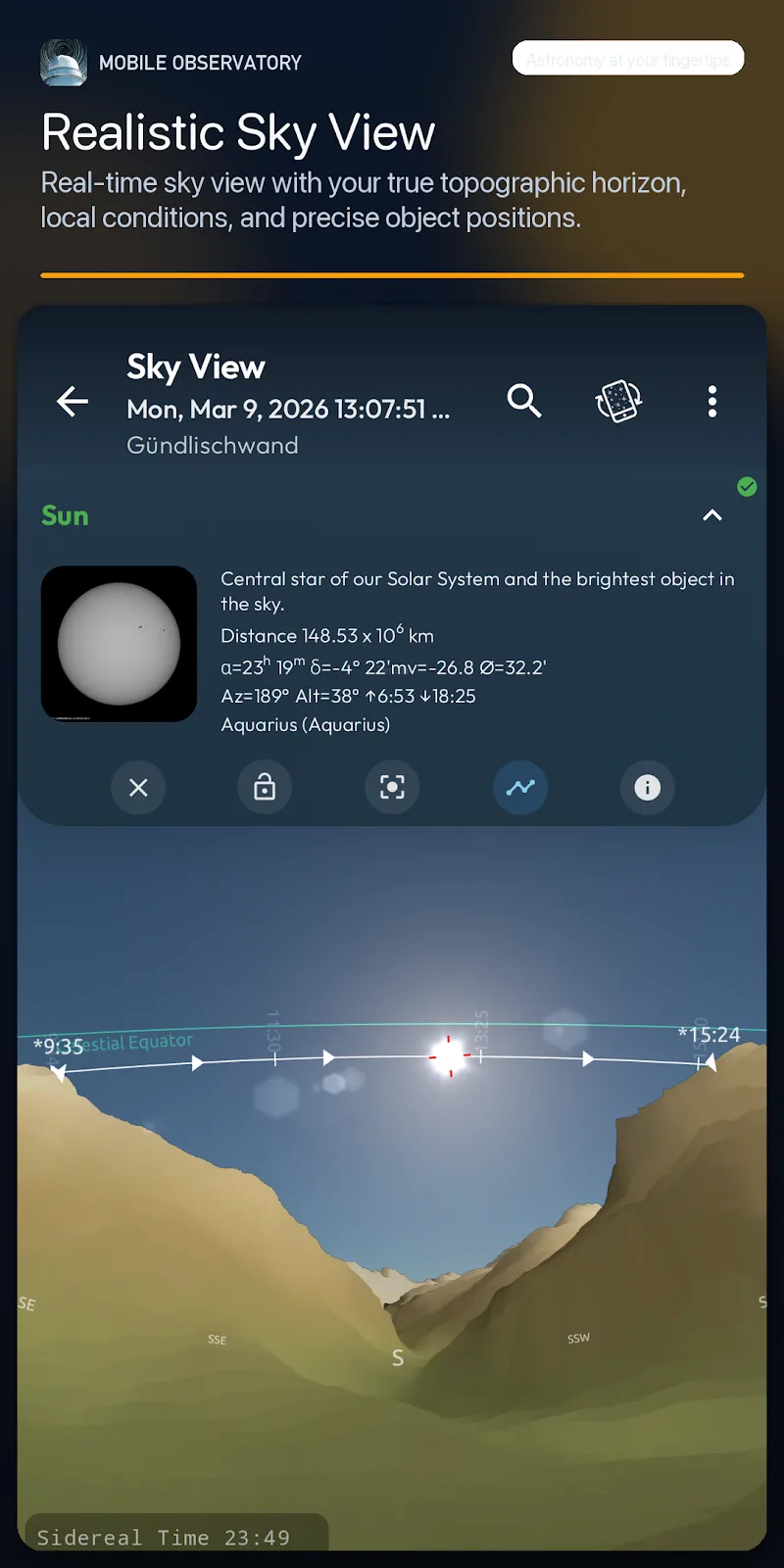 Mobile Observatory Pro 스크린샷 1