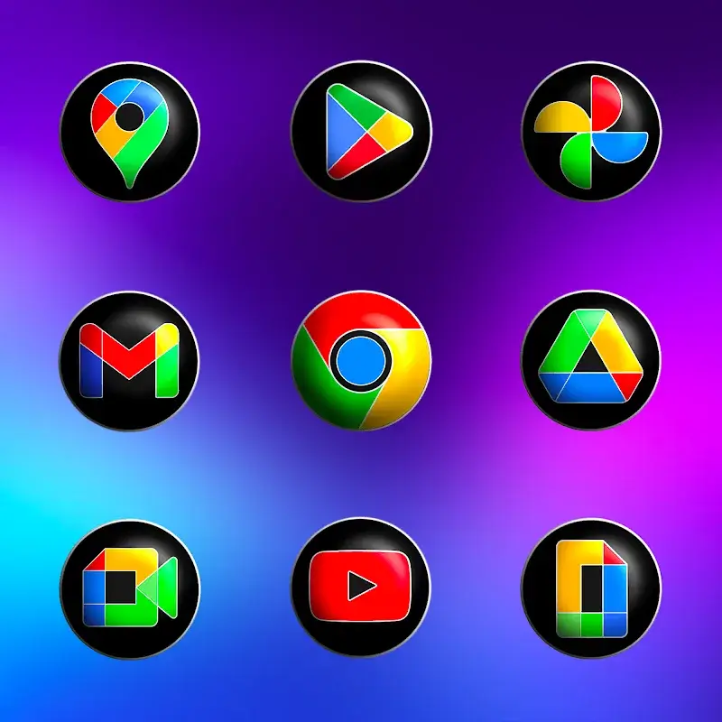 Captura de tela 4 do Pixly Fluo 3D - Icon Pack