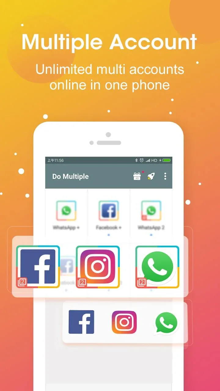 DO Multiple Accounts & Clone screenshot 1