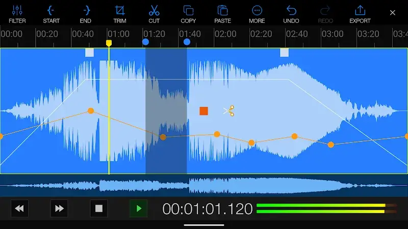 ภาพหน้าจอ EZAudioCut-MT 2