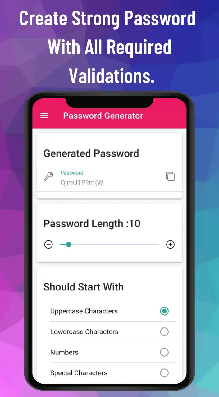Tangkapan layar Passwords Manager Pro 4