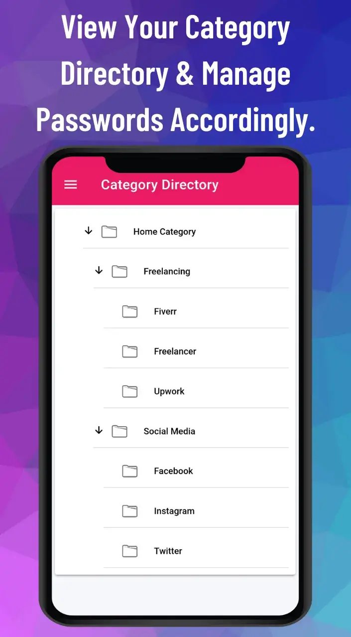 Tangkapan layar Passwords Manager Pro 5