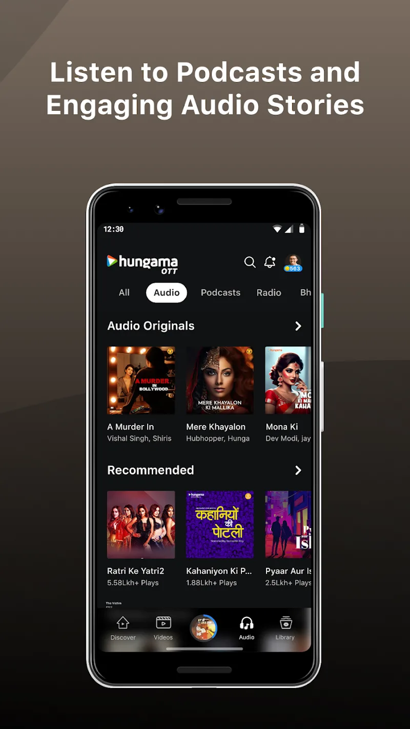 Tangkapan layar Hungama OTT 4