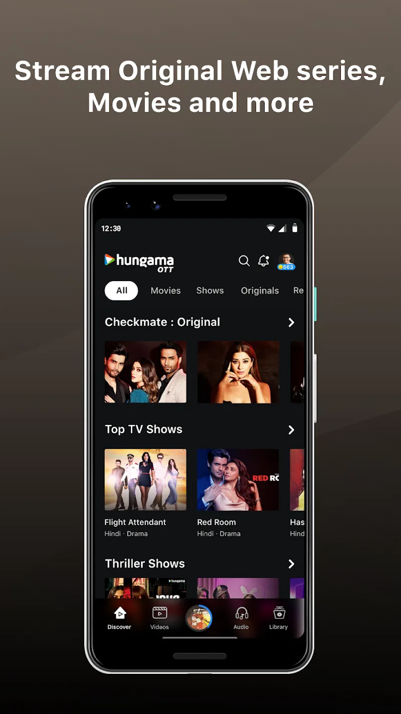 Tangkapan layar Hungama OTT 3
