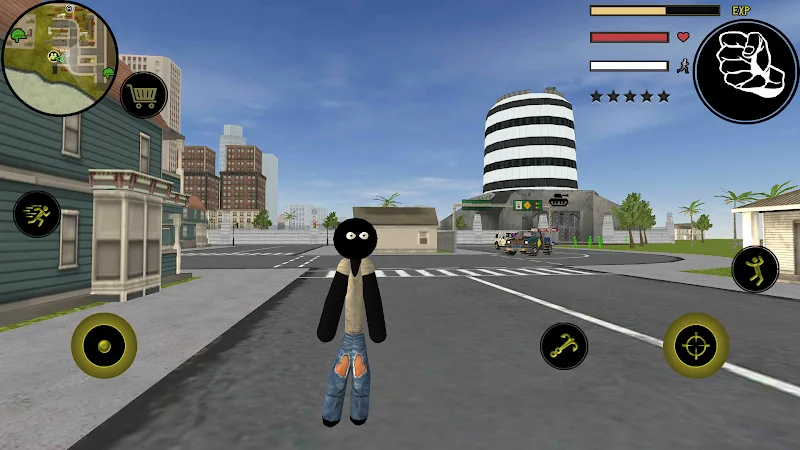 Capture d'écran de gameplay 5 de Stick Rope Hero: Original