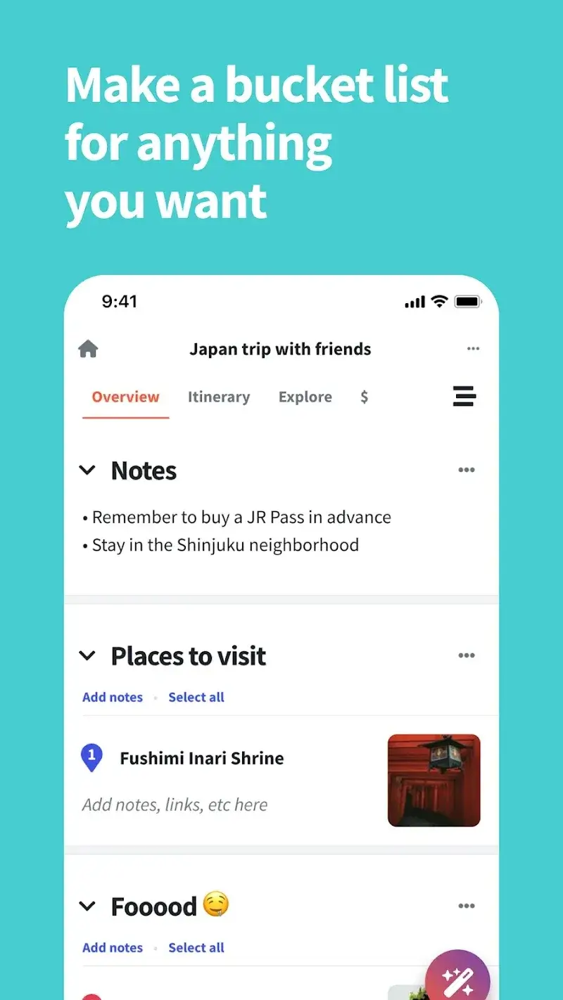 Wanderlog screenshot 5