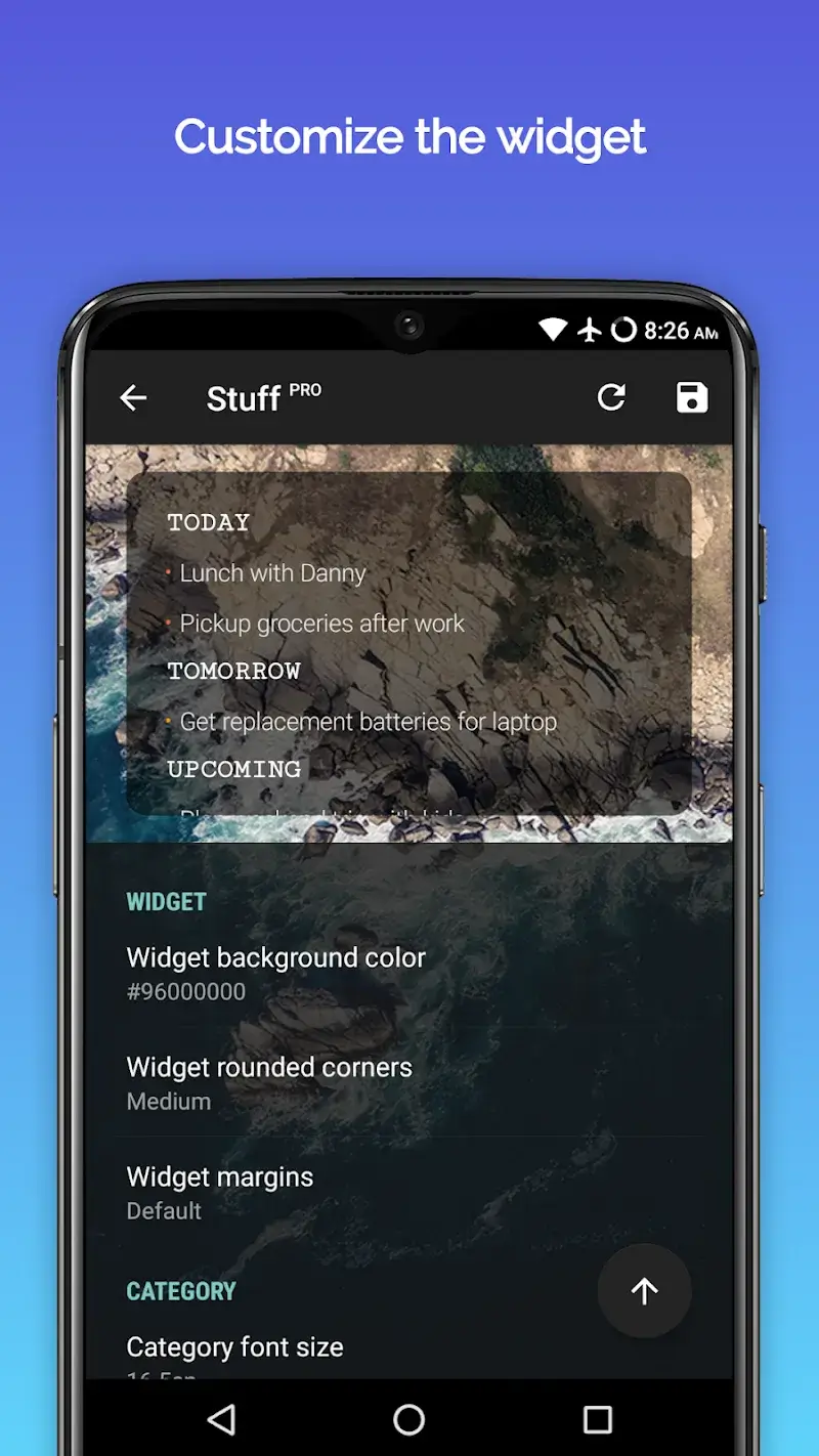 Tangkapan layar Stuff - To Do List Widget 5