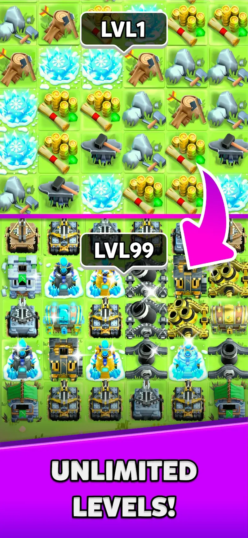 Captura de tela 4 de Match Lord: Tower Defence TD