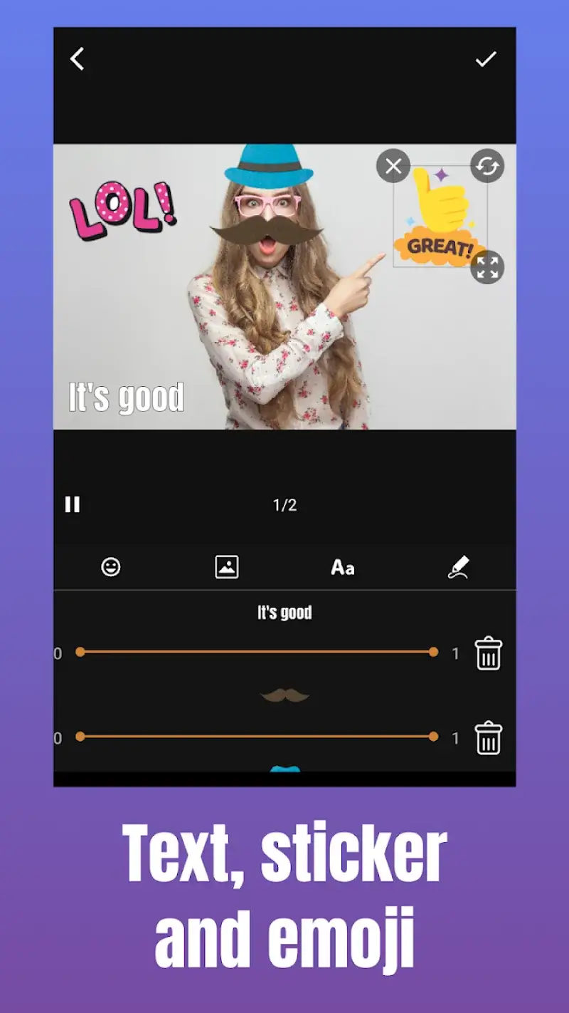 ภาพหน้าจอ GIF Maker Video 1