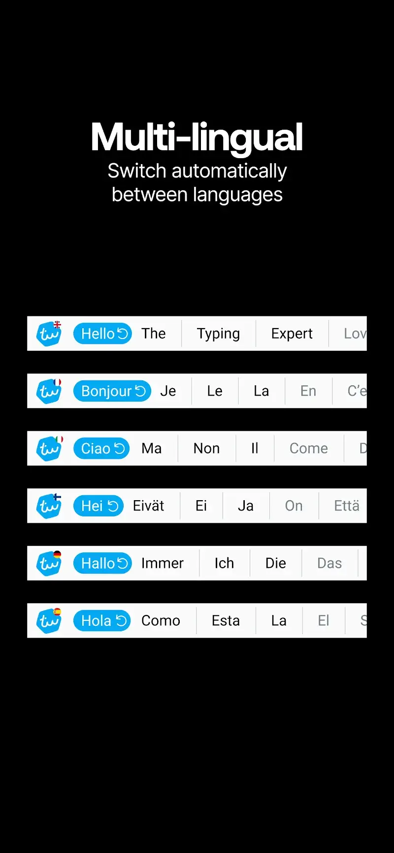 Hình ảnh xem trước 5 của Typewise Offline Keyboard