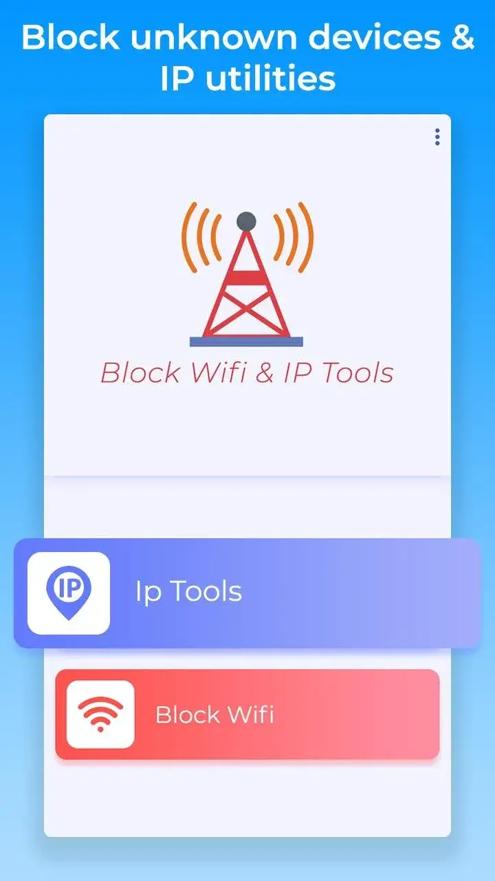 Capture d'écran de l'application Block WiFi & IP Tools 2