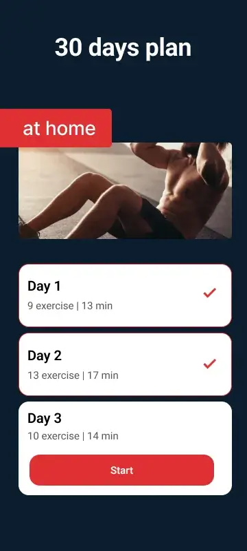 Home Workout Six Pack Abs captura de tela 2