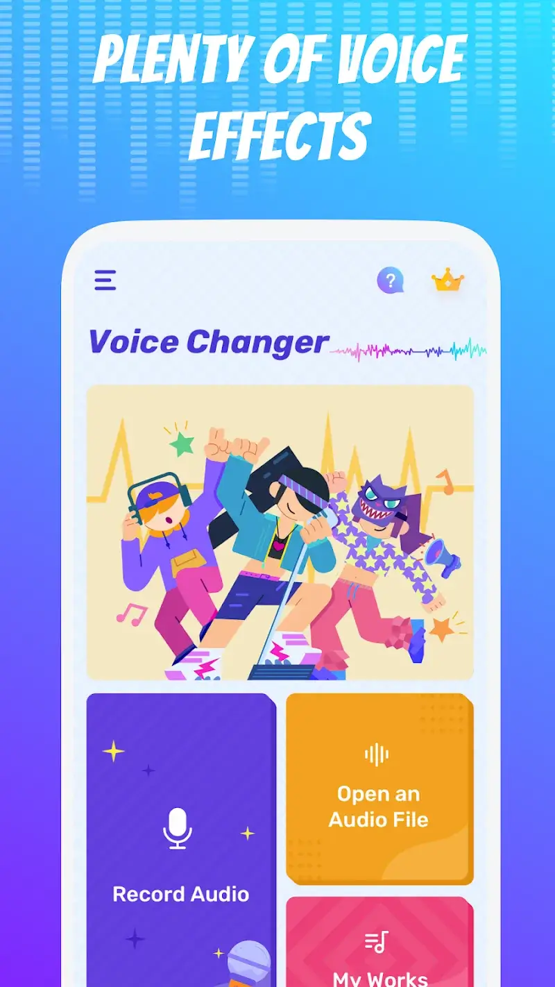 Screenshot 2 dell'app Voice Changer