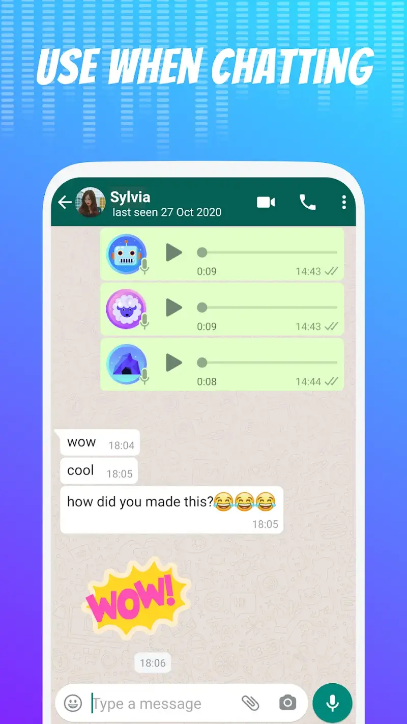 Screenshot 5 dell'app Voice Changer