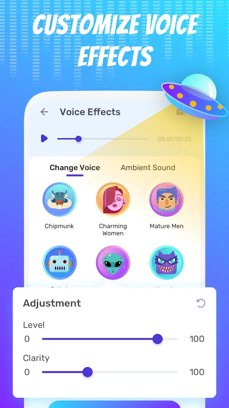 Screenshot 3 dell'app Voice Changer