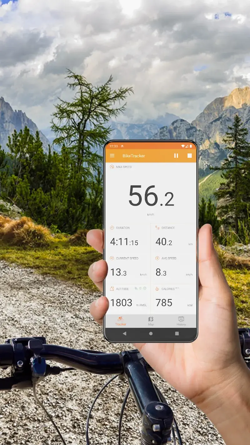 Captura de pantalla de Bike Tracker 1